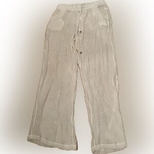 Linen coverup pants